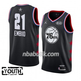 NBA Børn Trøje Philadelphia 76ers Joel Embiid 21 2019 All-Star Jordan Brand Sort Swingman